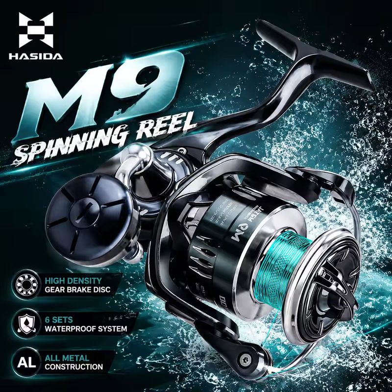 Carrete de pesca HASIDA M9, to - Trolling Reel reseña y precio