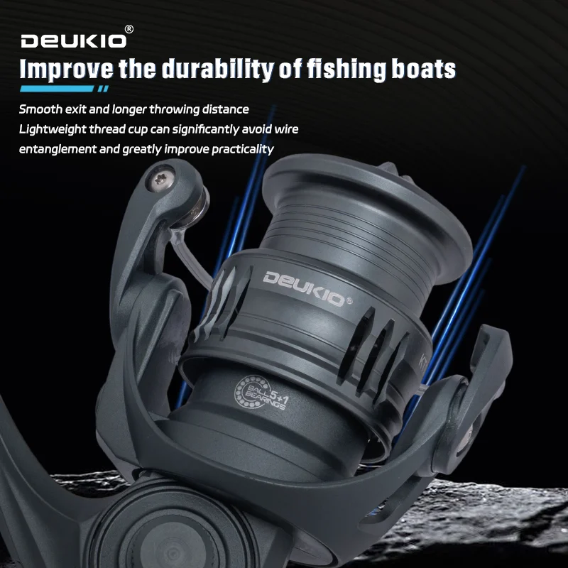 DEUKIO Carrete de Pesca Girato - Trolling Reel reseña y precio