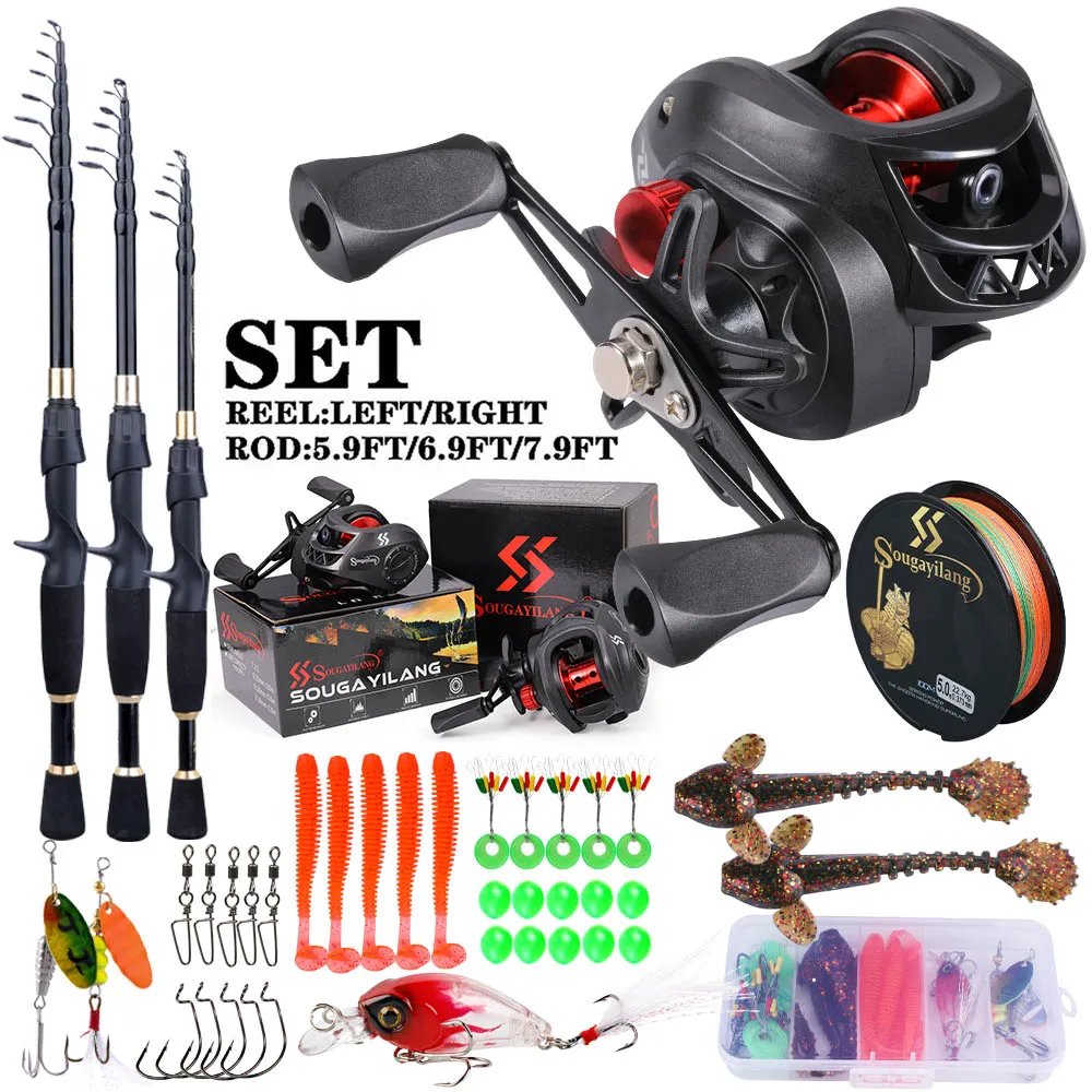 Kit completo de caña de pescar - Spincast Reel reseña y precio